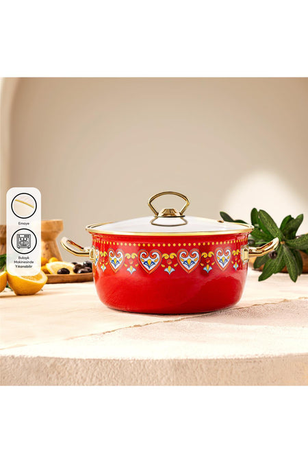Emsan Solemar Enamel Frying Pot - MALLTURK