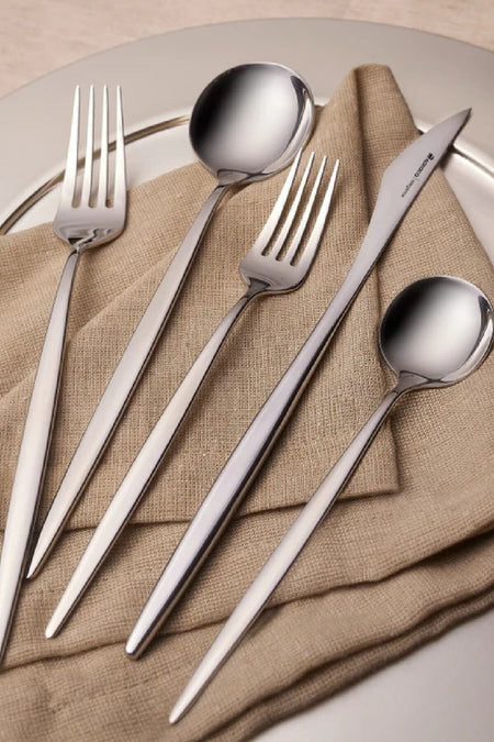 Karaca porto 60 Piece 12 Place Setting elegance Flatware Set Boxed - MALLTURK