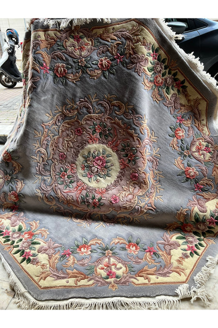 RD RAMAZAN DAG Hand Rug Art Hand-Woven Embossed Yuvarlak Chinese Rug Rug Premium Quality Size 260x260 - MALLTURK