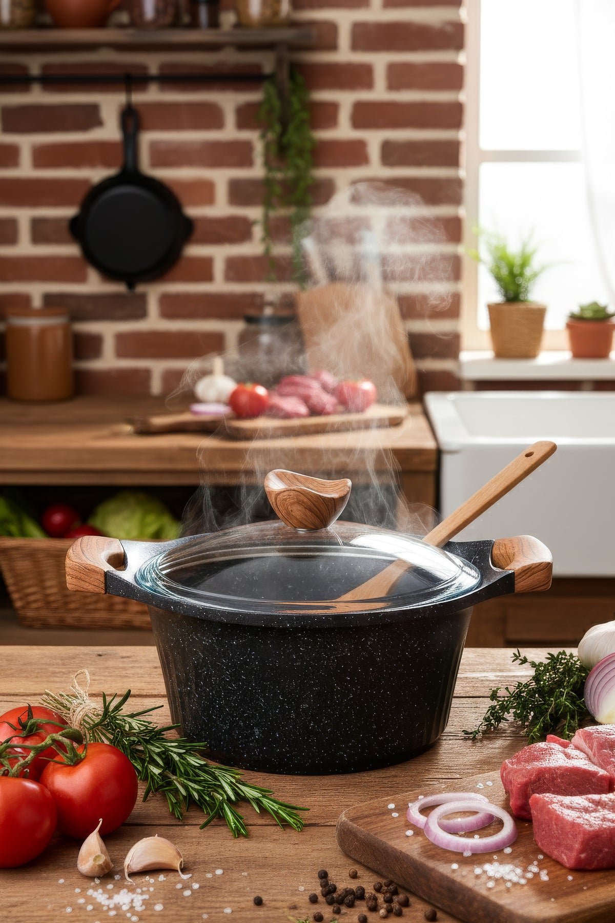 Aryildiz Lincoln 7 Piece Cookware Set