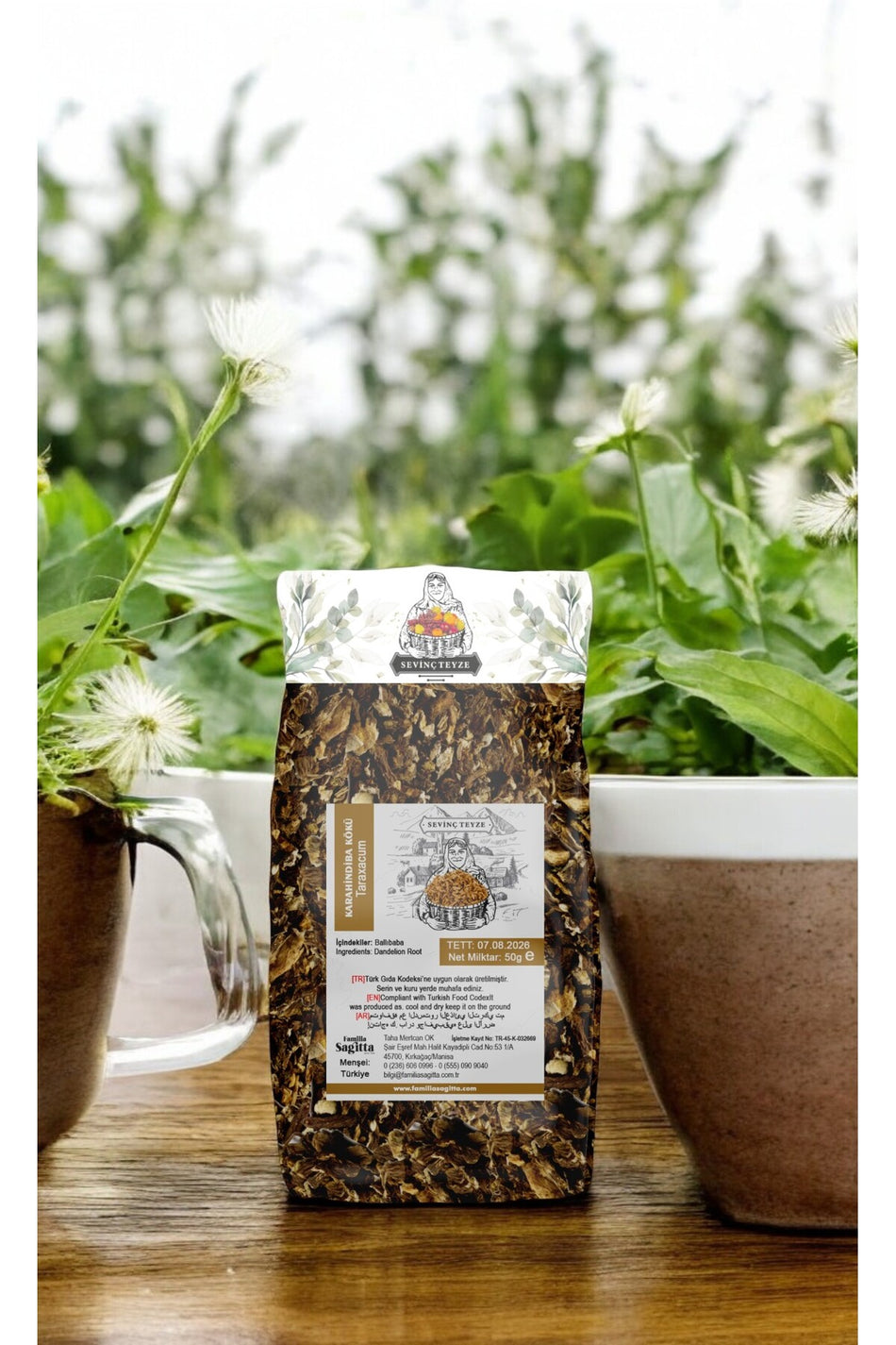 Organic Auntie Dandelion Root, Taraxacum Officinale 50g