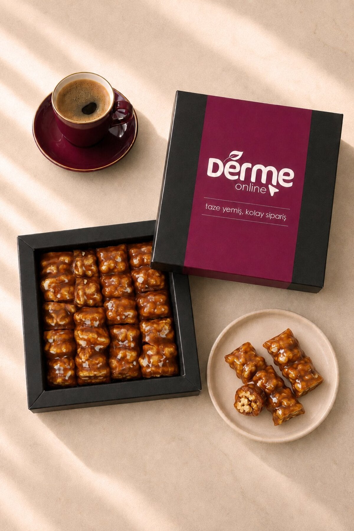 Derme Walnut Grape Molasses Confection with Grape Molasses 500 g - MALLTURK