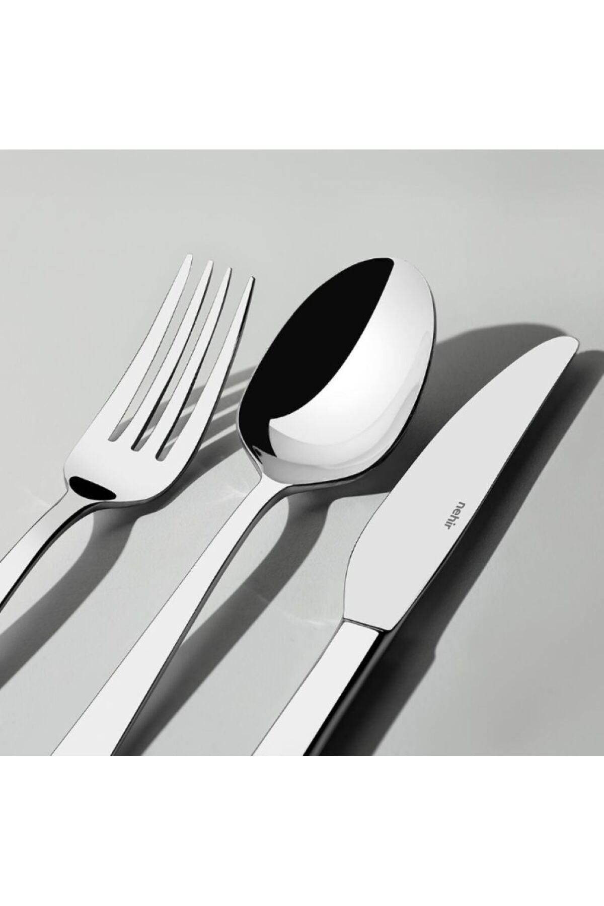 Nehir deniz Plain Model 89 prc Flatware Set Boxed - MALLTURK