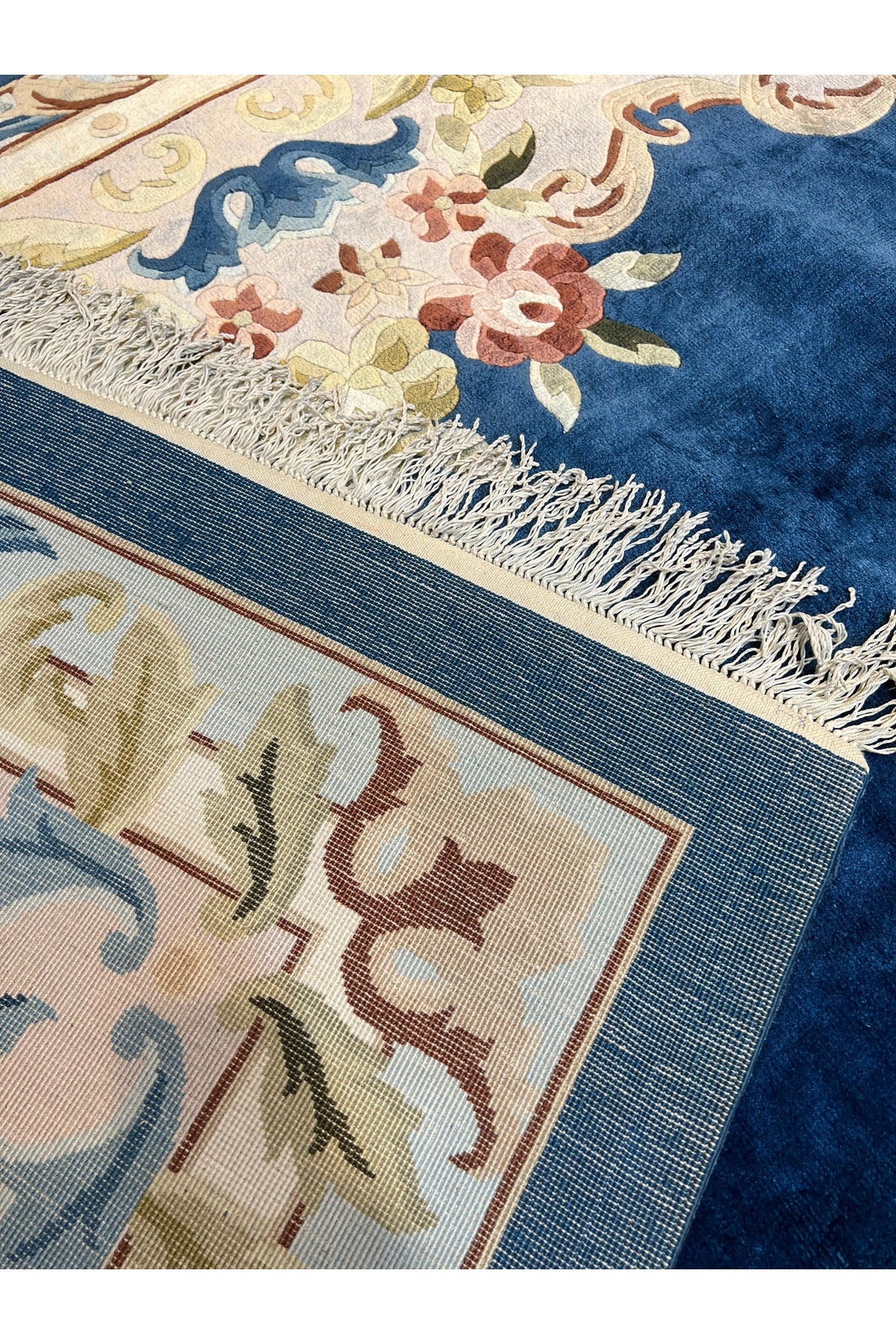 RD RAMAZAN DAG Hand Rug Art Hand-Woven Carved Chinese Silk Rug Premium Quality Size 365x270