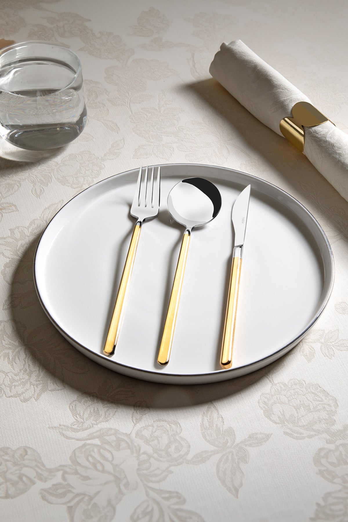 Nehir sofia altin Plain 6 Place Setting 36 Piece Boxed Flatware Set - MALLTURK