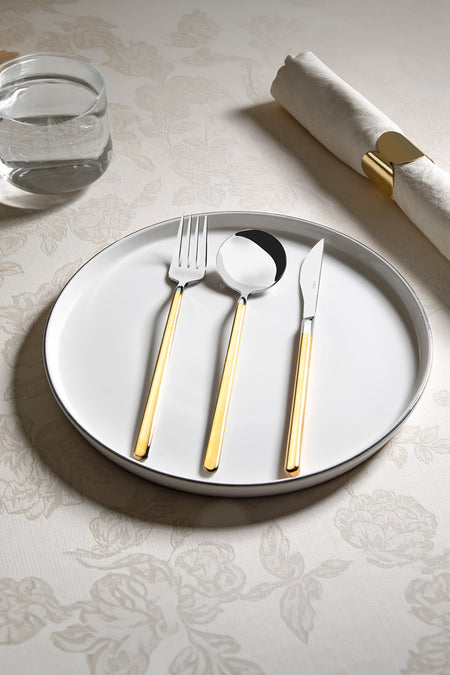 Nehir sofia altin Plain 6 Place Setting 36 Piece Boxed Flatware Set - MALLTURK