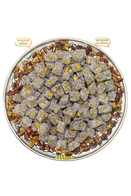 DOGANLAR gida Coconut Double Roasted Turkish Delight helal Vegan Gluten Free jelatinsiz 400 g - MALLTURK