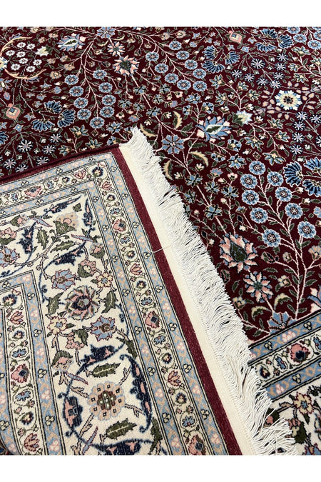 RD RAMAZAN DAG Hand Rug Art Hand-Woven Hereke Rug Signed Seven Mountains Flower 300x200 - MALLTURK