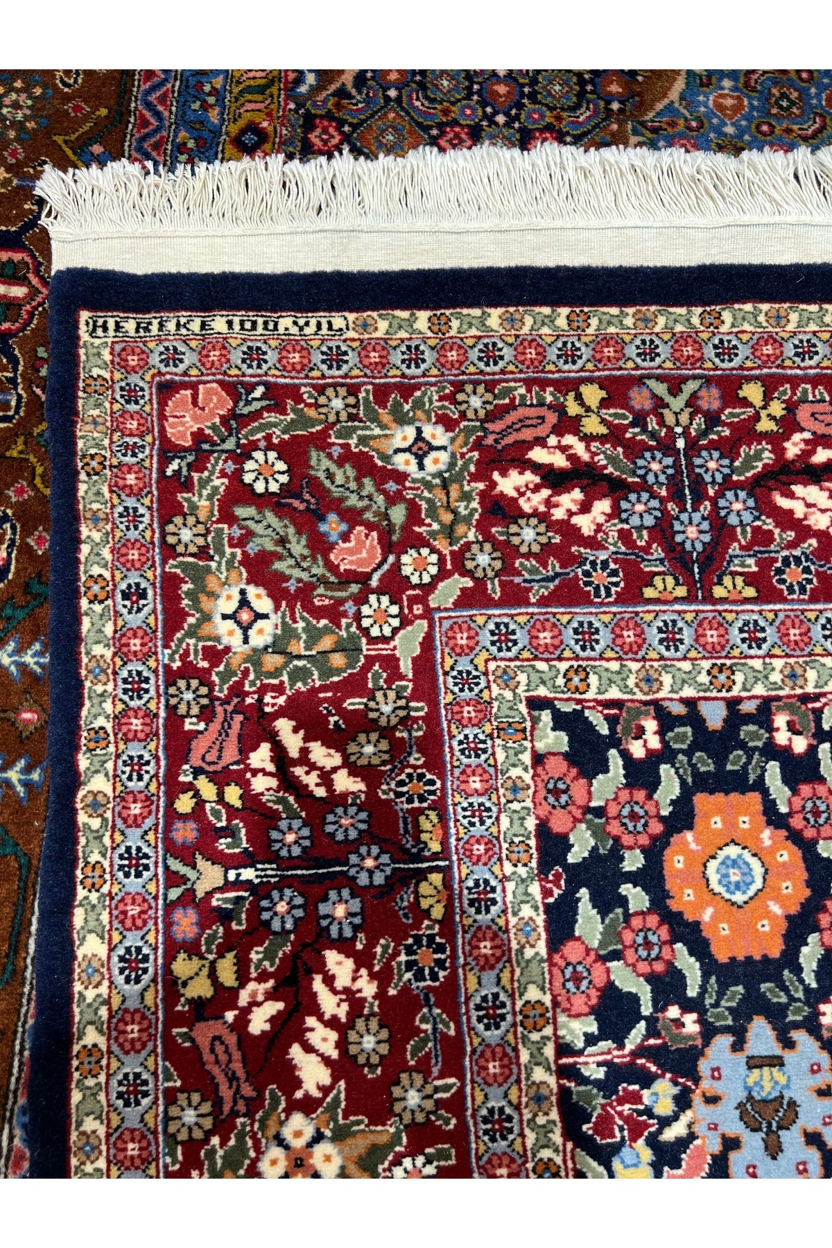 RD RAMAZAN DAG Hand Rug Art Hand-Woven Sumerbank Hereke Rug Signed Lalezar Design.Size 220x150. - MALLTURK