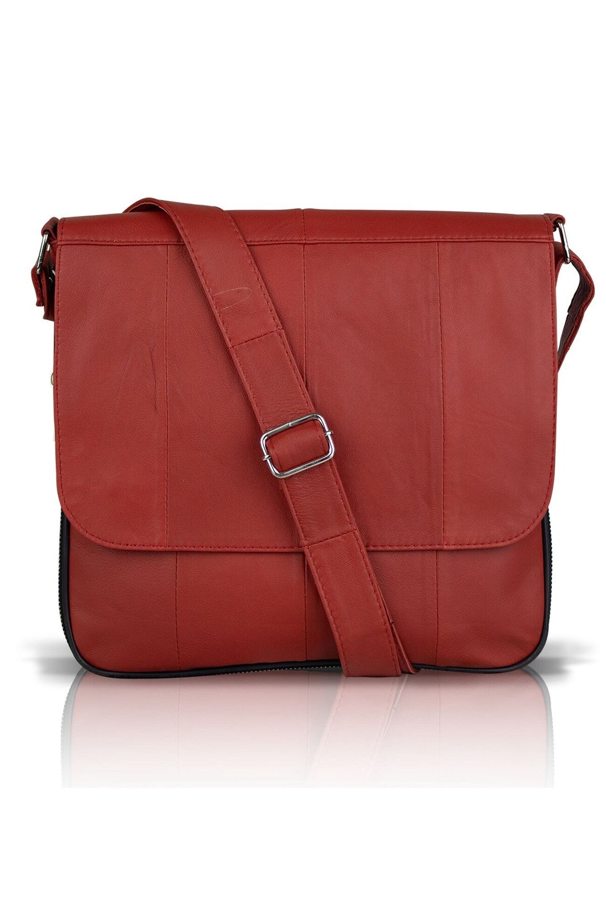 Fubileather Crossman Genuine Leather Unisex Crossbody Messenger Bag