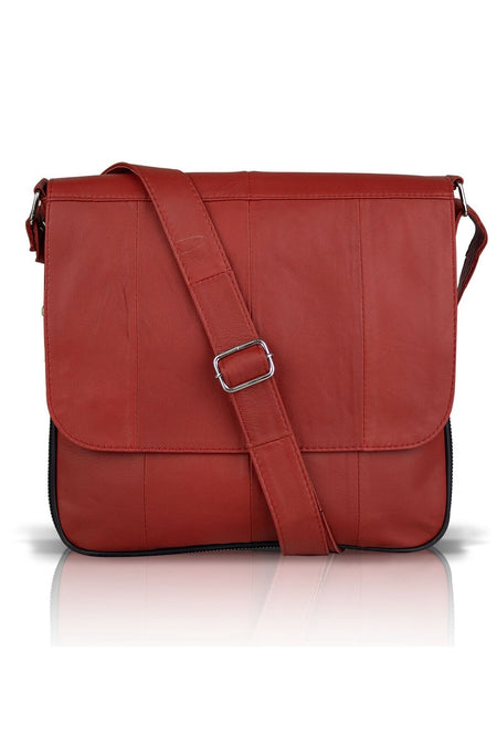 Fubileather Crossman Genuine Leather Unisex Crossbody Messenger Bag