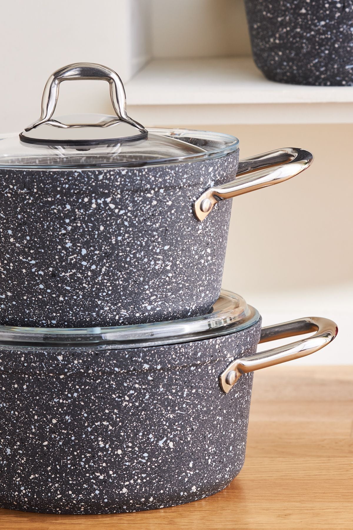 Karaca Biogranit Stone 6 Piece Midi Cookware Set - MALLTURK