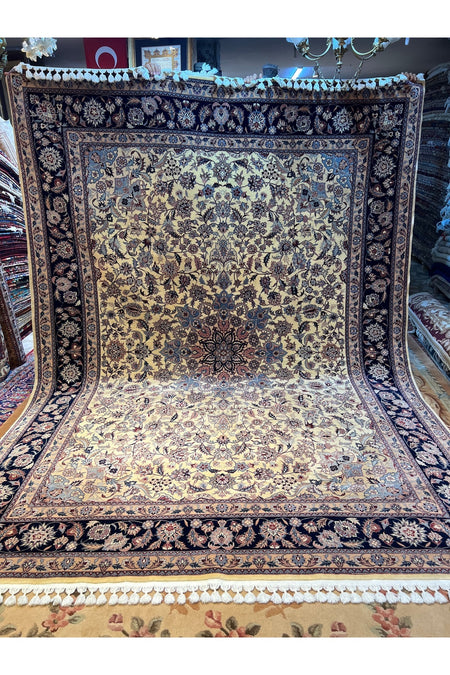 RD RAMAZAN DAG Hand Rug Art Hand-Woven Chinese Isfahan Rug Premium Quality Wool Weave Size 332x245 - MALLTURK