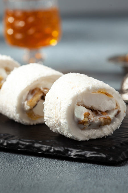 Husrevzade Honey Walnut Cream Flavored Turkish Delight 450 g - MALLTURK