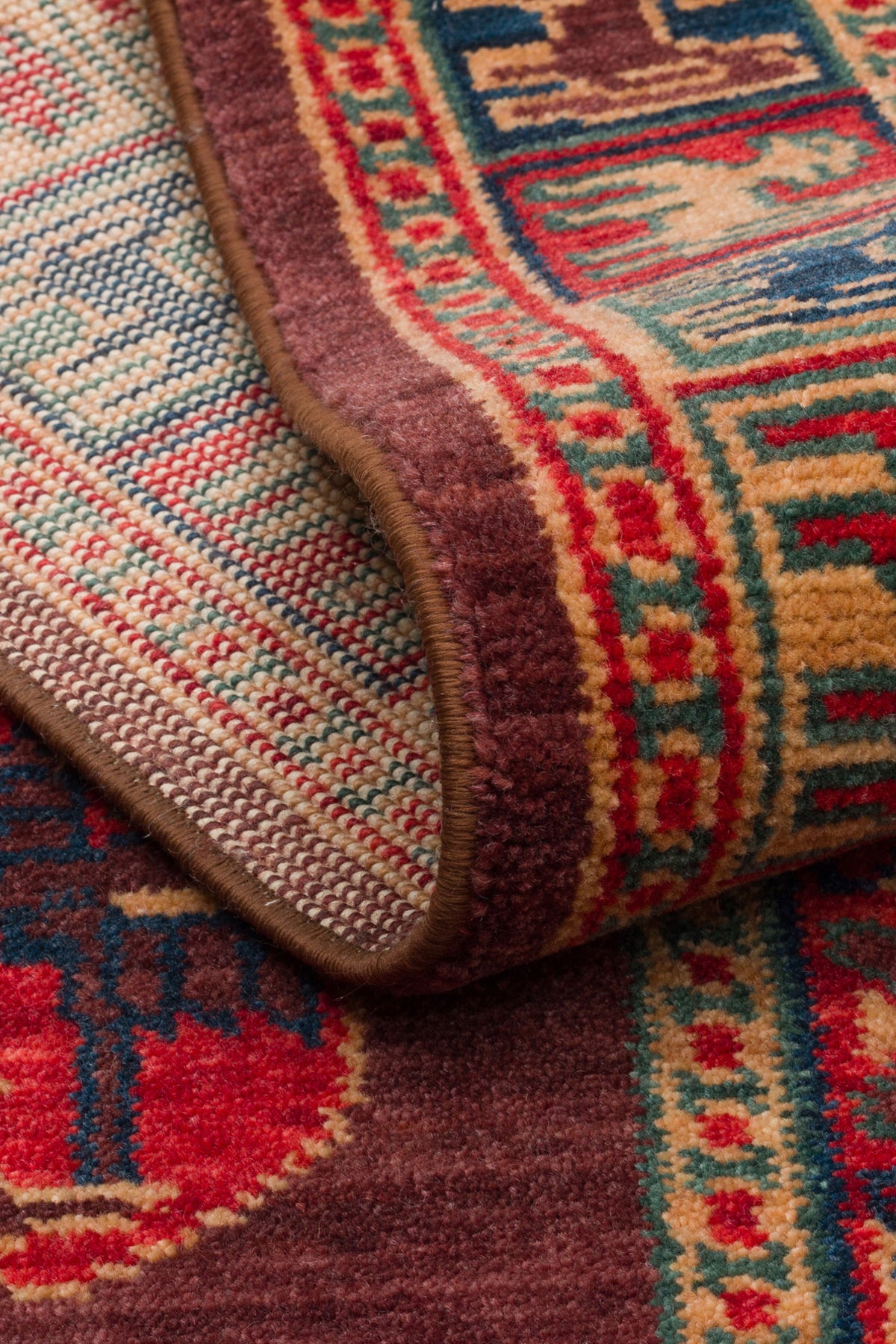 Kalesta Rug Rustik 08 Violet Natural Wool with Special Looms Hand-Woven Techniques with Produced Living Room Rug - MALLTURK