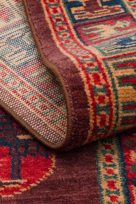 Kalesta Rug Rustik 08 Violet Natural Wool with Special Looms Hand-Woven Techniques with Produced Living Room Rug - MALLTURK