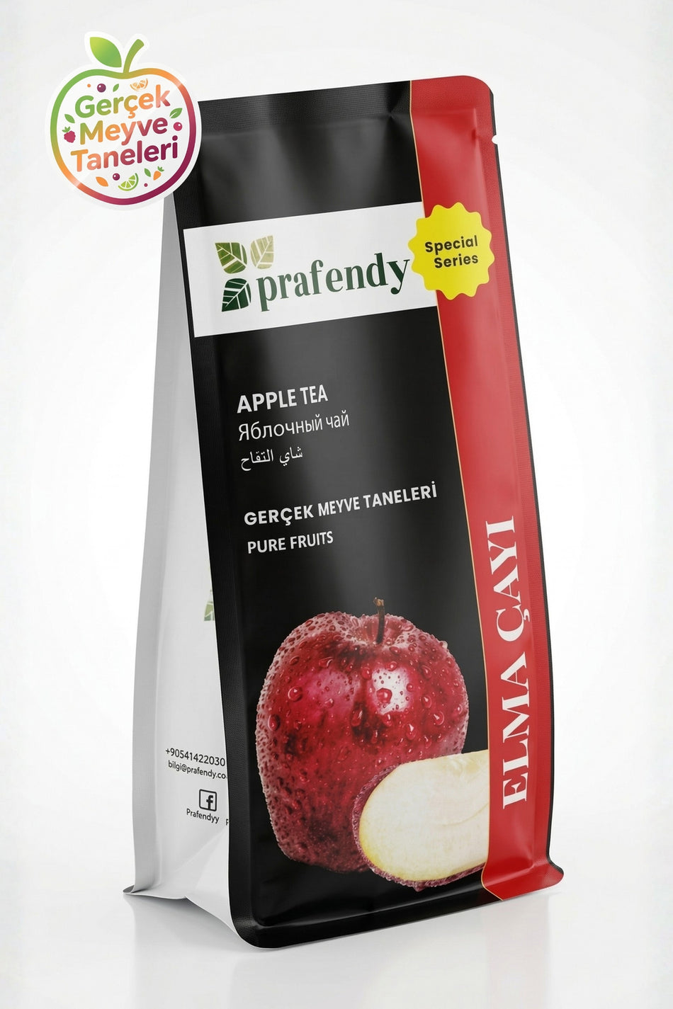 Herbata jabłkowa Prafendy 250 g – z prawdziwymi kawałkami owoców