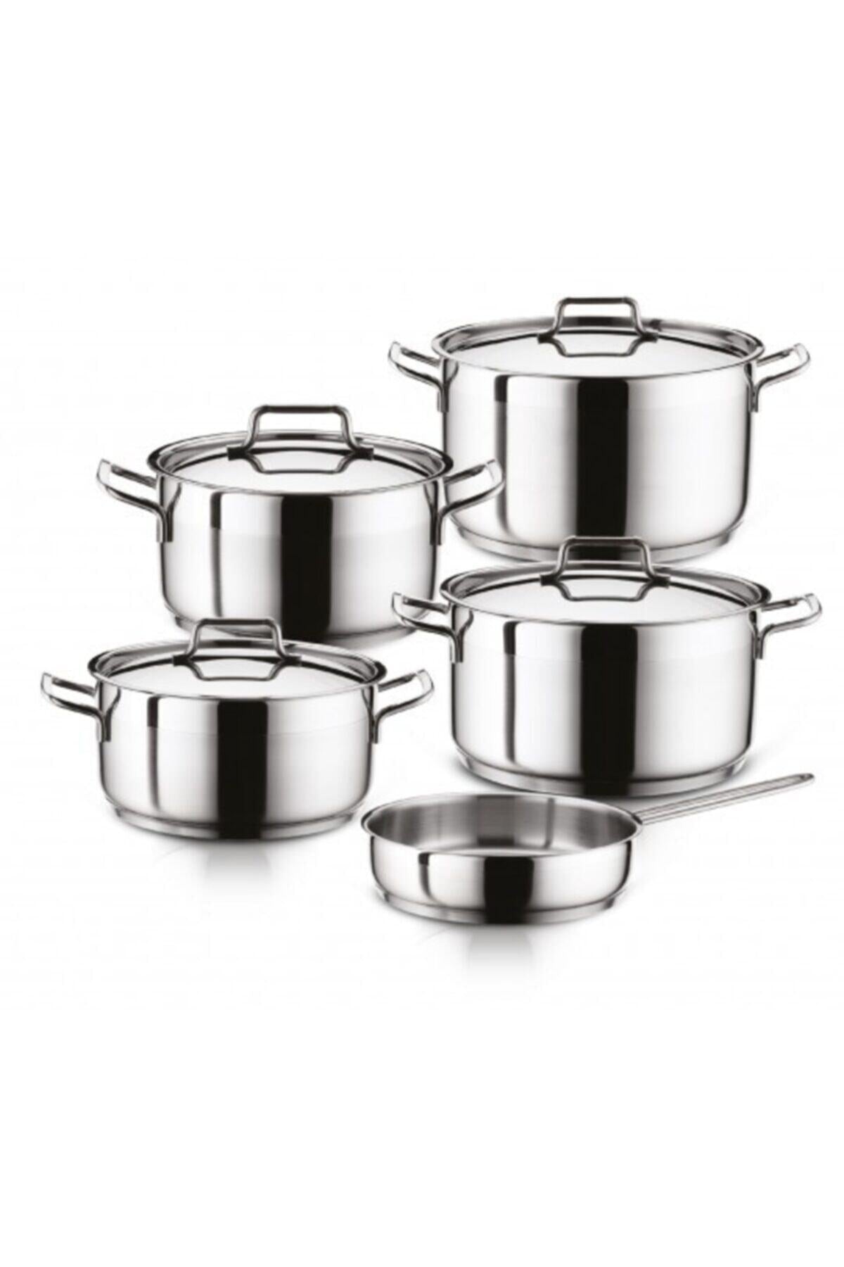 Hascevher Anett 9 Piece Cookware Set with Lid- Kulplu