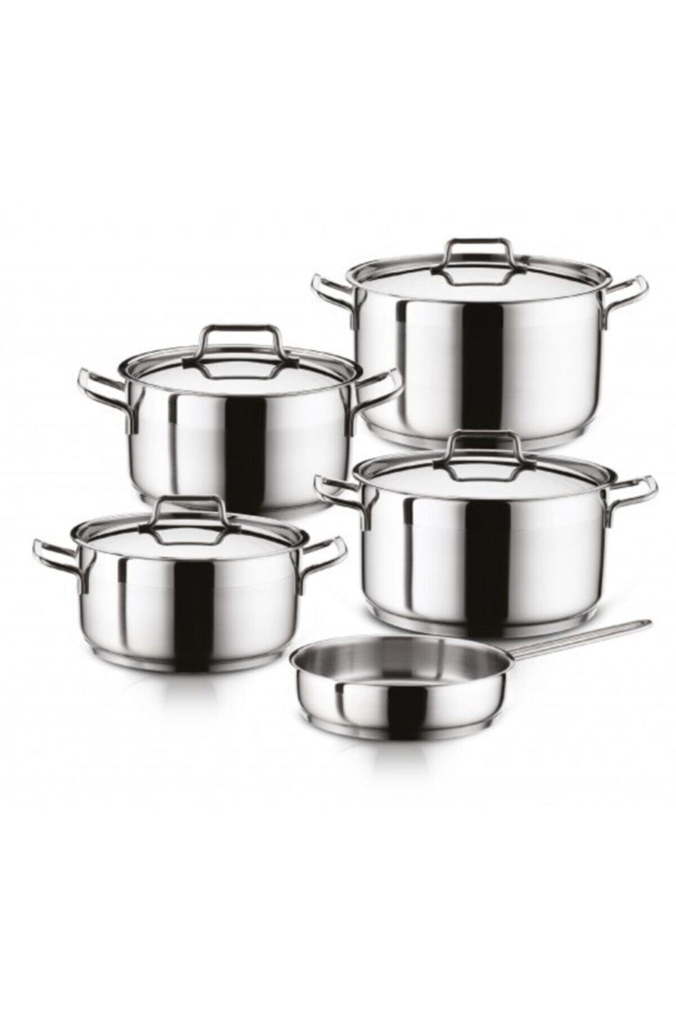 Hascevher Anett 9 Piece Cookware Set with Lid- Kulplu - MALLTURK