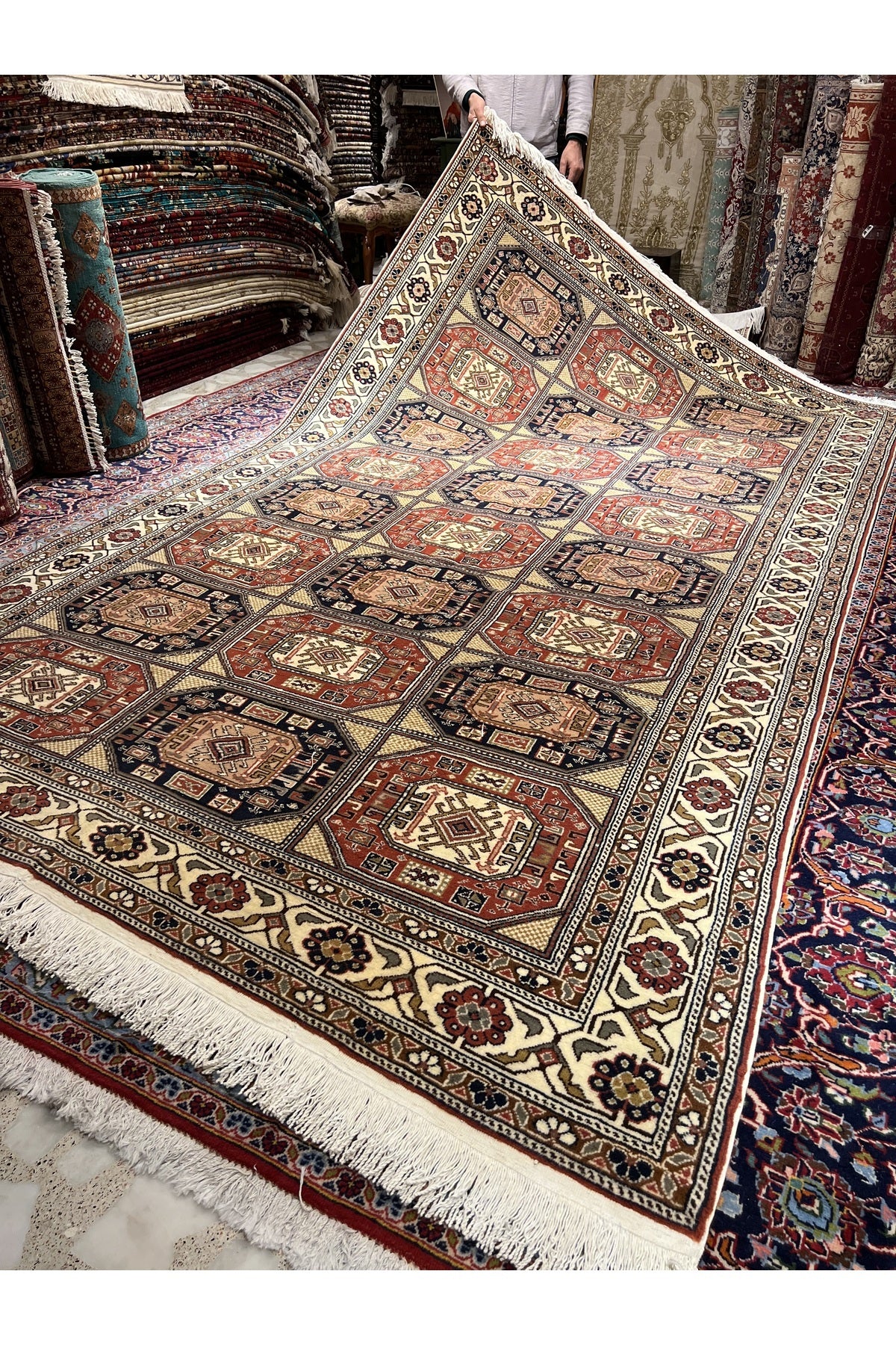 RD RAMAZAN DAG Hand Rug Art Hand-Woven Kayseri Bunyan Rug Premium Quality Size 300x200