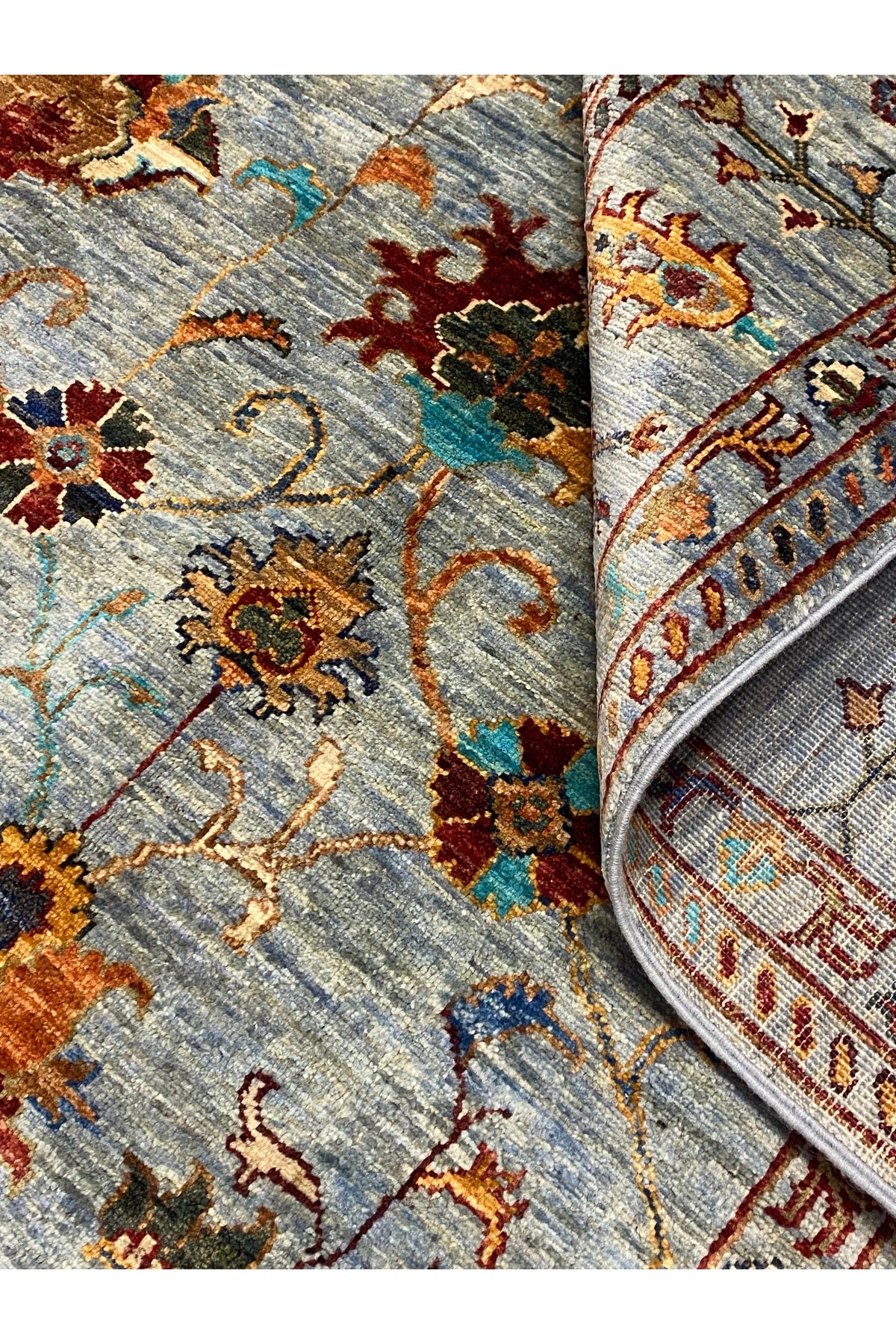 fethiyehalikilim Hand-Woven afgan buz mavisi sultani Rug 305X210 [6,41m2] %100 Hand-Woven - %100 HANDMADE - MALLTURK
