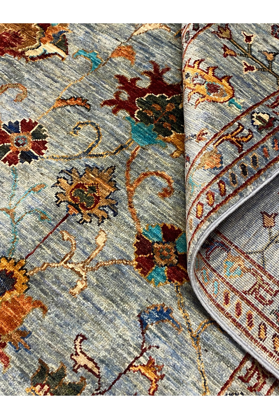 fethiyehalikilim Hand-Woven afgan buz mavisi sultani Rug 305X210 [6,41m2] %100 Hand-Woven - %100 HANDMADE