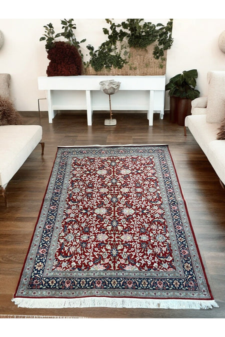 SIRVAN Rug Hand-Woven Hereke Rug - 267x185 - MALLTURK