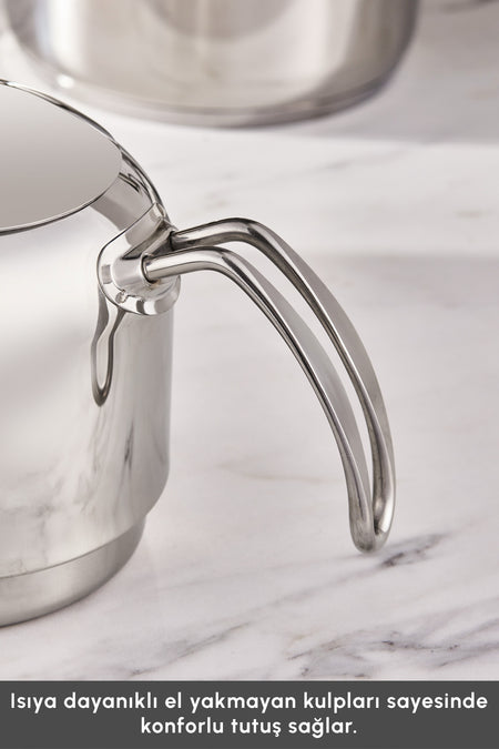 Karaca Deren Non-Spill Maxi Size induction Base Teapot Set - MALLTURK
