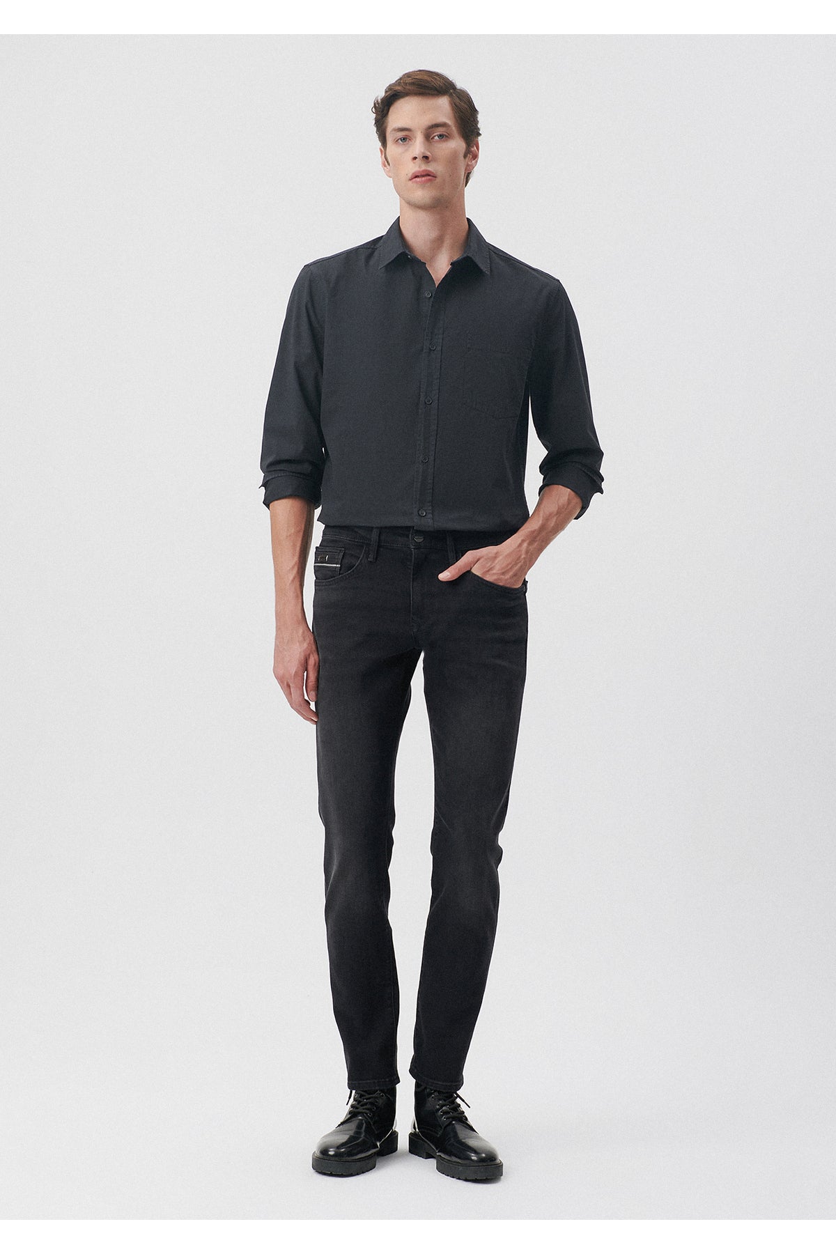 Mavi Marcus Black Anthracite Jeans 0035185184 - MALLTURK