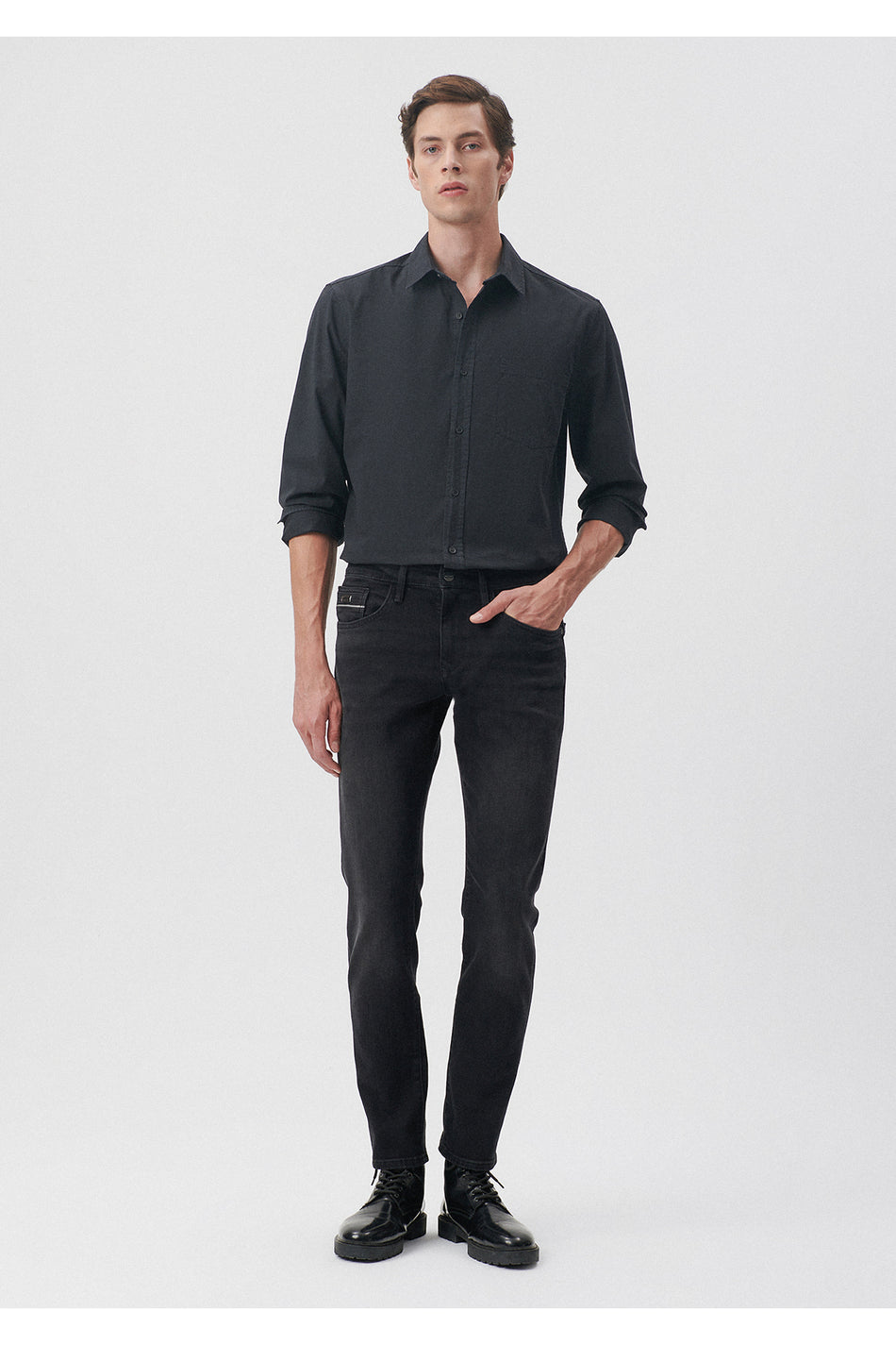Mavi Marcus Black Anthracite Jeans 0035185184 - MALLTURK
