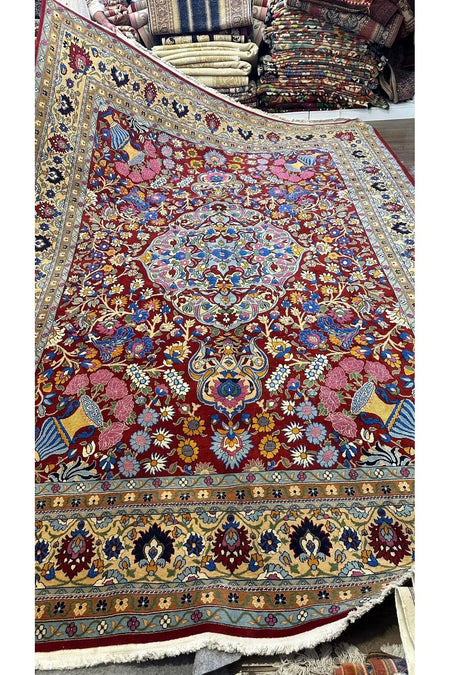 RD RAMAZAN DAG Hand Rug Art Hand-Woven Duruder Hereke Rug Special Weave Size 430x300 - MALLTURK