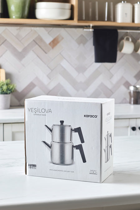 Karaca Yesilova induction Base Midi Teapot Set - MALLTURK