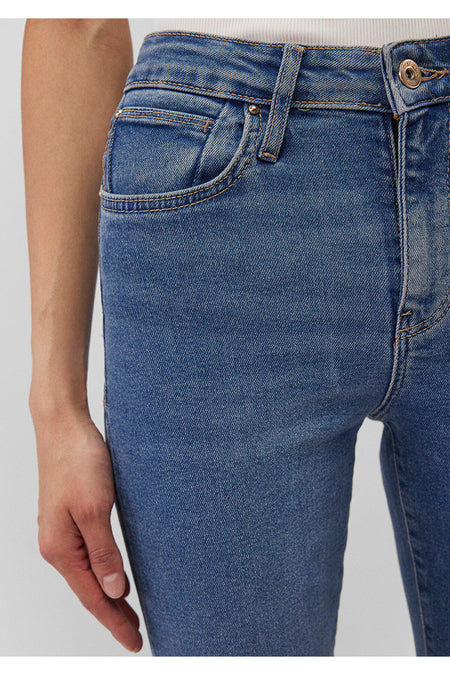 Cindy Gold Shape Dark Mavi Jeans 100277-87897 - MALLTURK