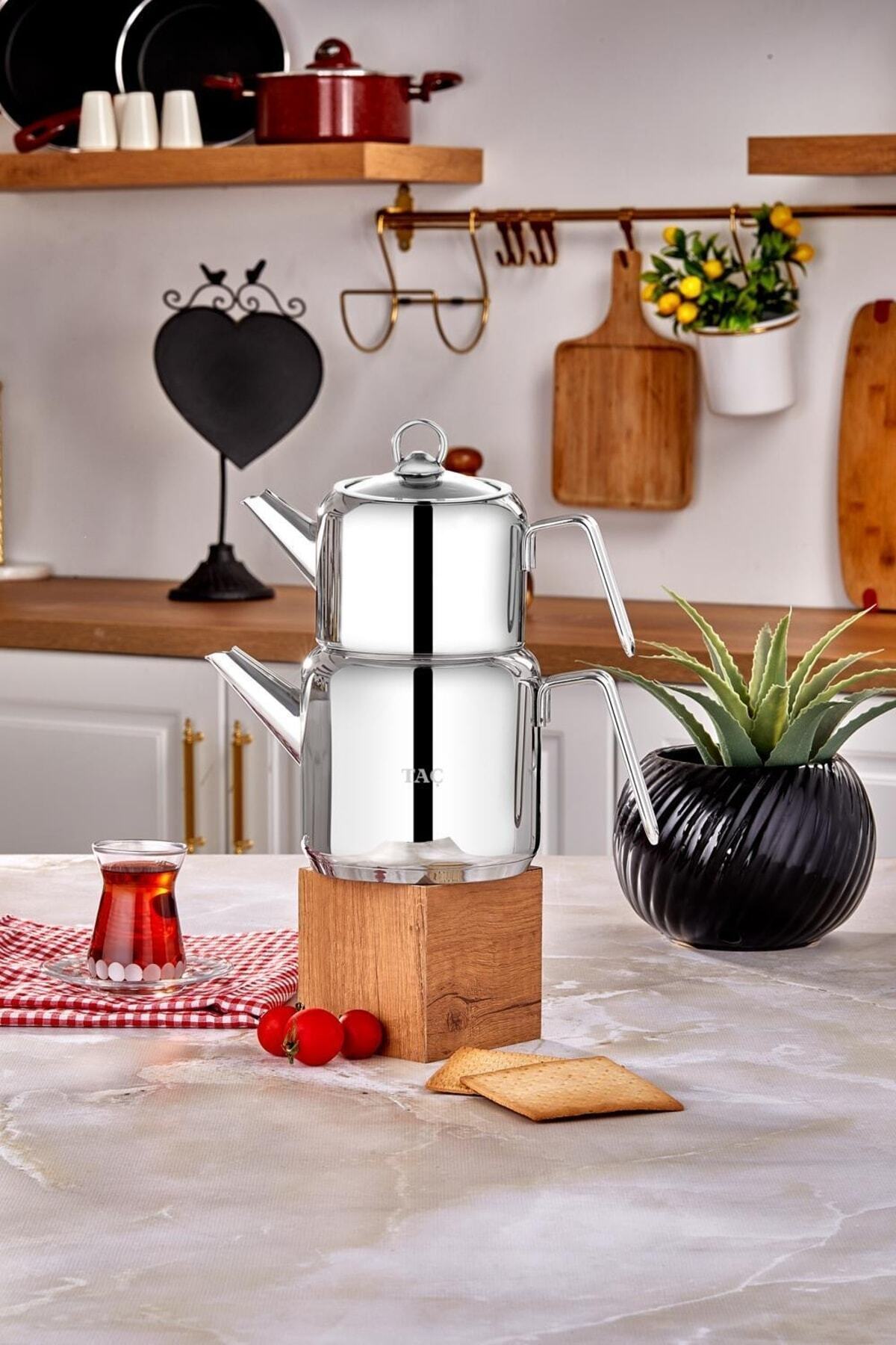 Crown Hera Teapot Set 5904 Platinum - MALLTURK