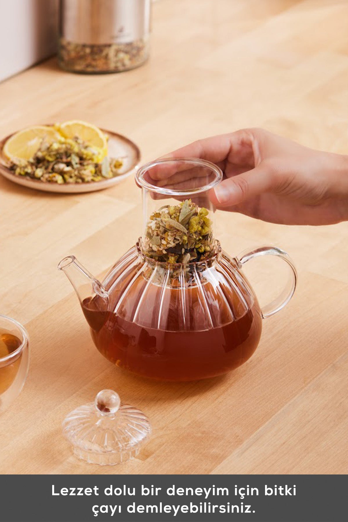 Karaca Lori Borosilicate Glass Mini Teapot - MALLTURK