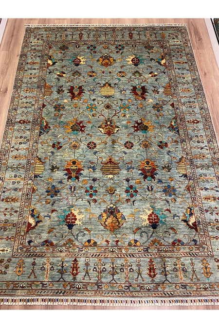 fethiyehalikilim Hand-Woven afgan buz mavisi sultani Rug 305X210 [6,41m2] %100 Hand-Woven - %100 HANDMADE - MALLTURK