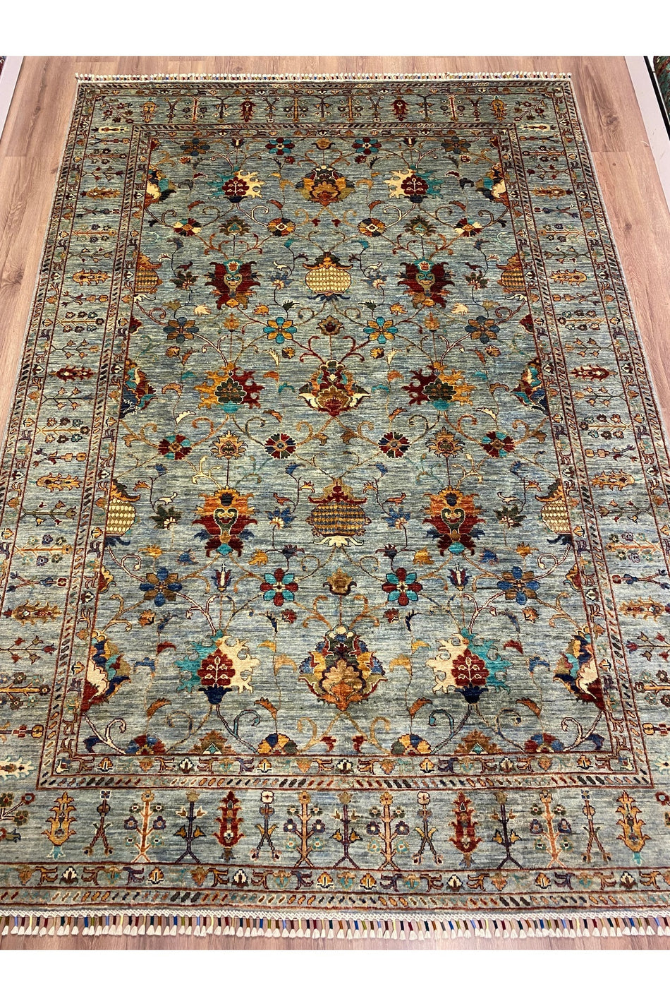 fethiyehalikilim Hand-Woven afgan buz mavisi sultani Rug 305X210 [6,41m2] %100 Hand-Woven - %100 HANDMADE