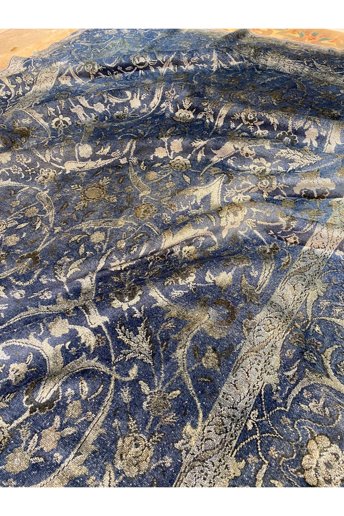 RD RAMAZAN DAG Hand Rug Art Hand-Woven Fine Rug Silk Weave Tughra Kumkapi Pattern 3.13x2.20 - MALLTURK