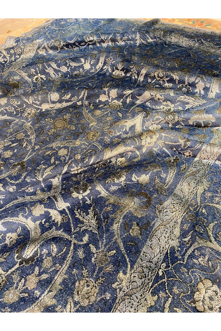 RD RAMAZAN DAG Hand Rug Art Hand-Woven Fine Rug Silk Weave Tughra Kumkapi Pattern 3.13x2.20 - MALLTURK