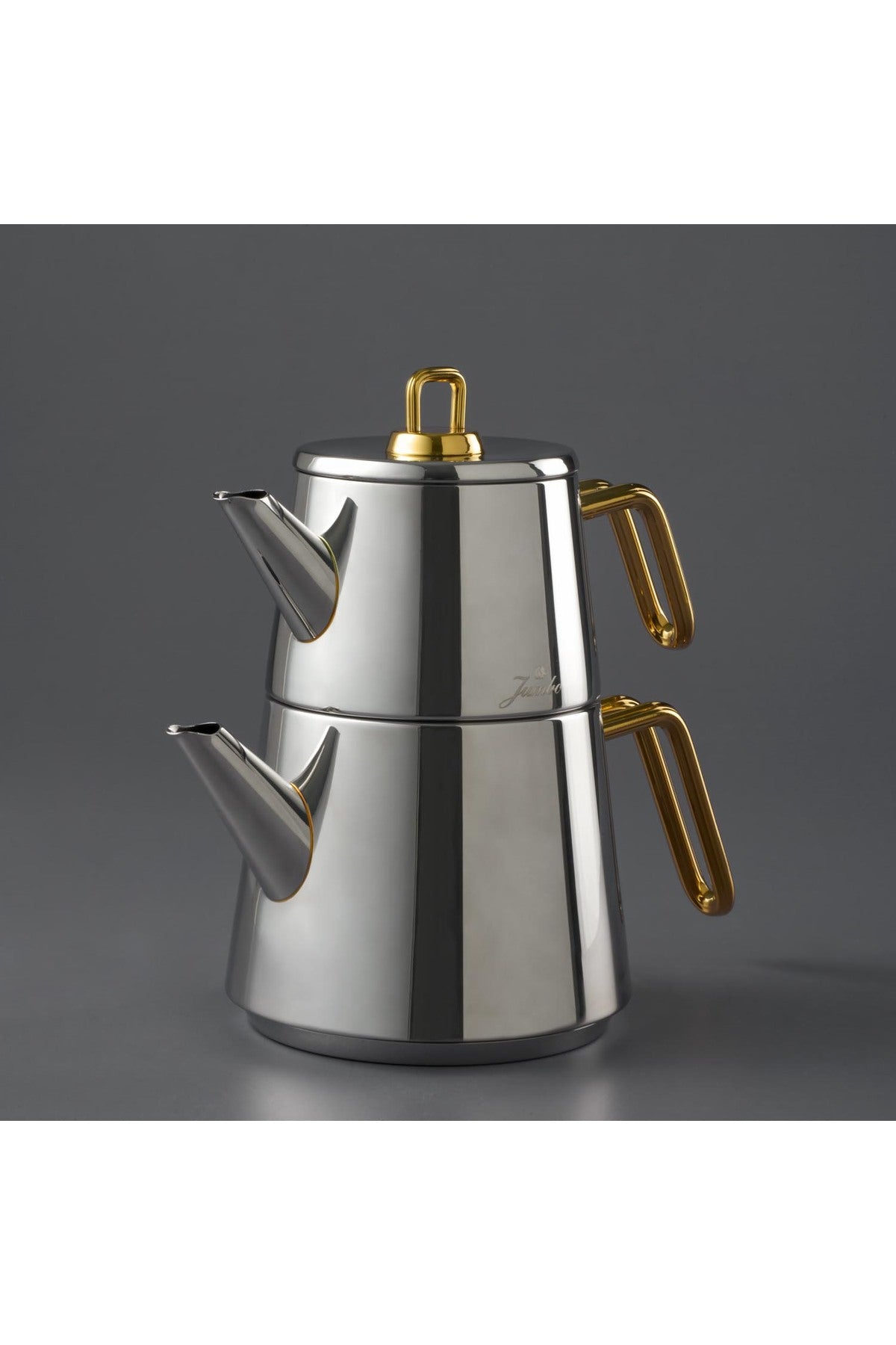 Jumbo Doha Titanium Gold Teapot - MALLTURK