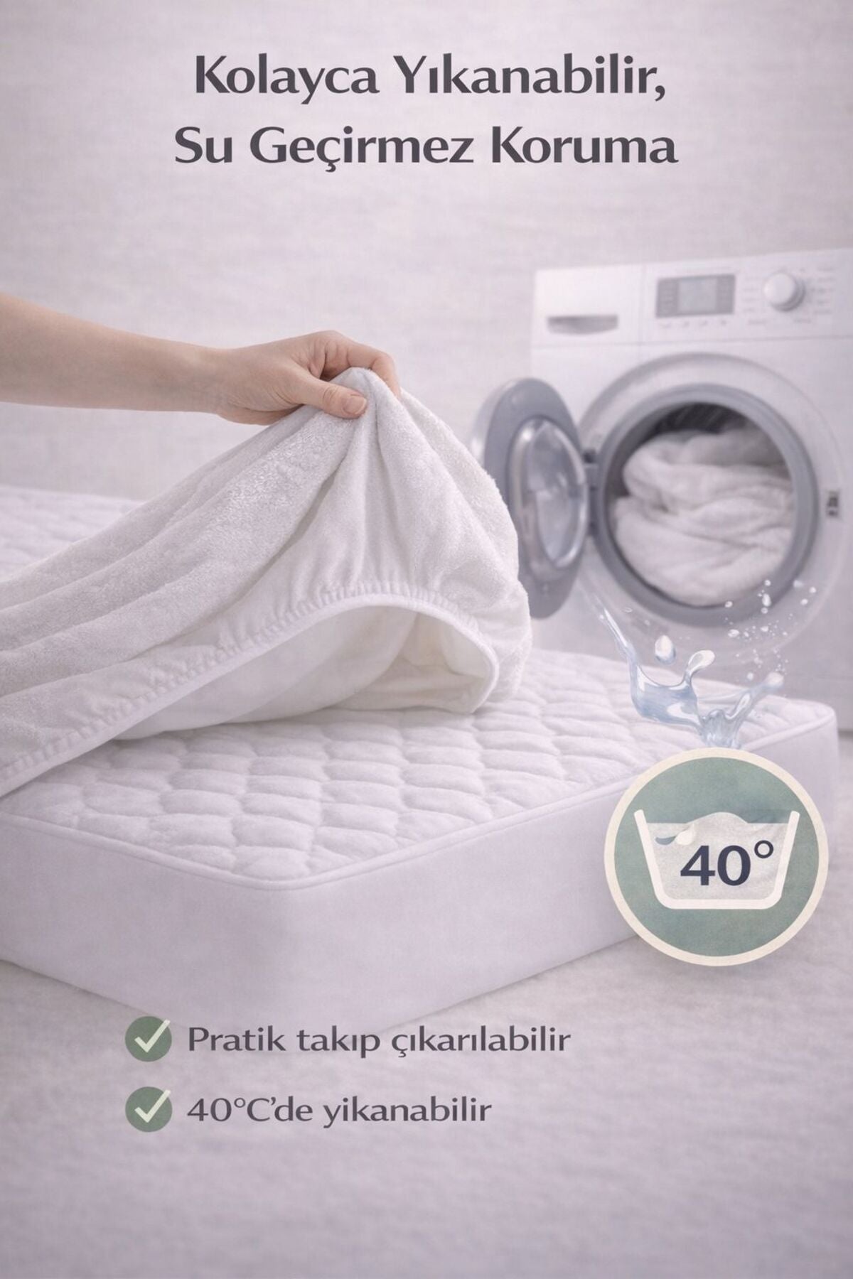 Koi Home Waterproof Cotton Fitted Baby & Kids Mattress Protector - MALLTURK