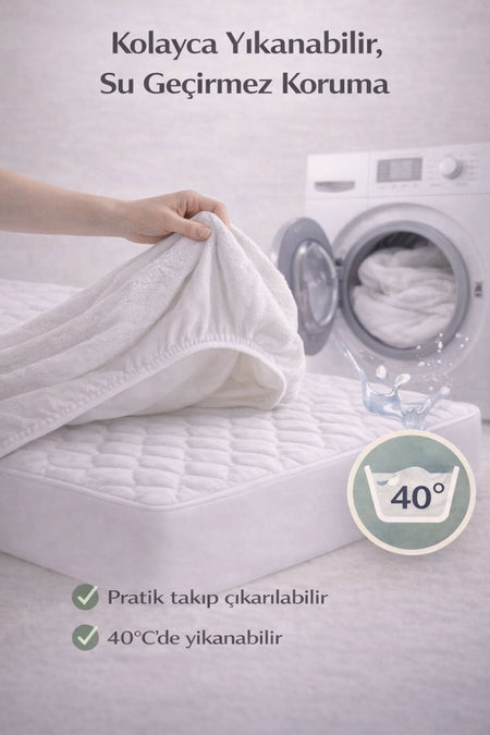 Koi Home Waterproof Cotton Fitted Baby & Kids Mattress Protector - MALLTURK
