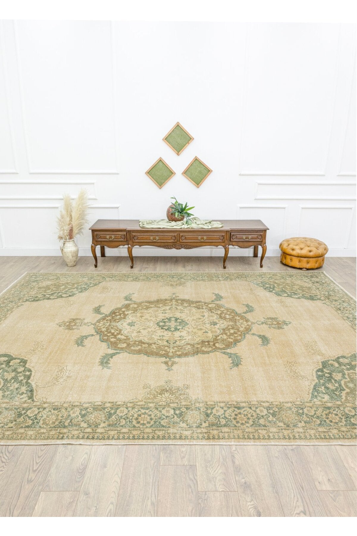 Soho Antiq Bangu Vintage Hand-Woven Isparta Rug 280x387 cm - MALLTURK
