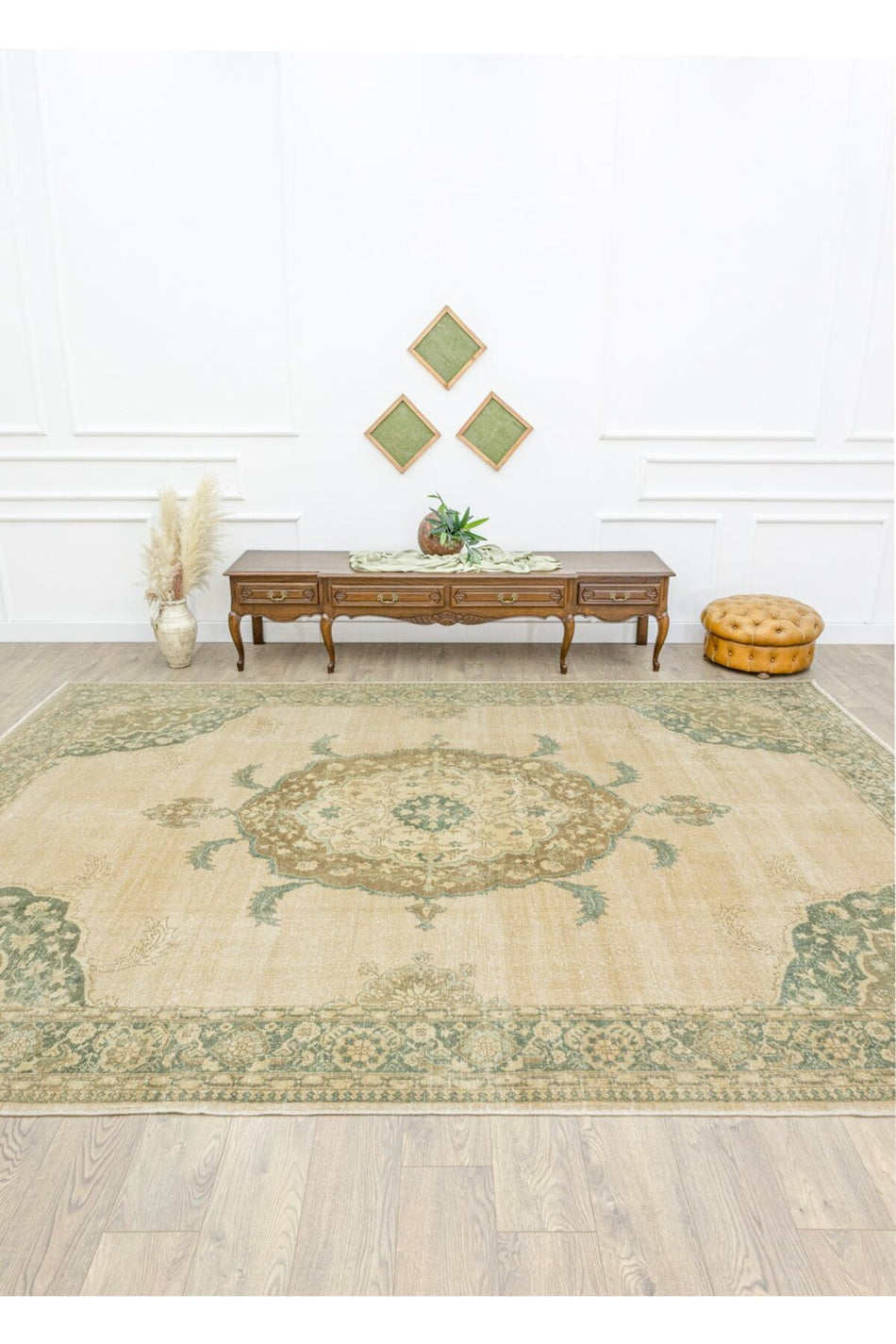 Soho Antiq Bangu Vintage Hand-Woven Isparta Rug 280x387 cm - MALLTURK