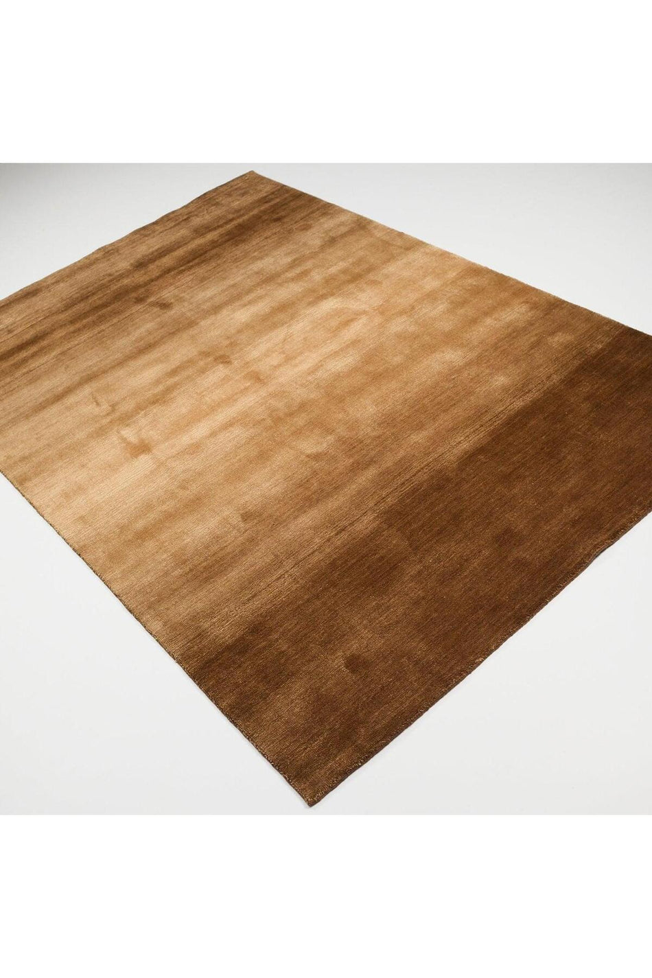 Alfombra tejida a mano Halicızade Focus Series de patrón sencillo - Focus marrón