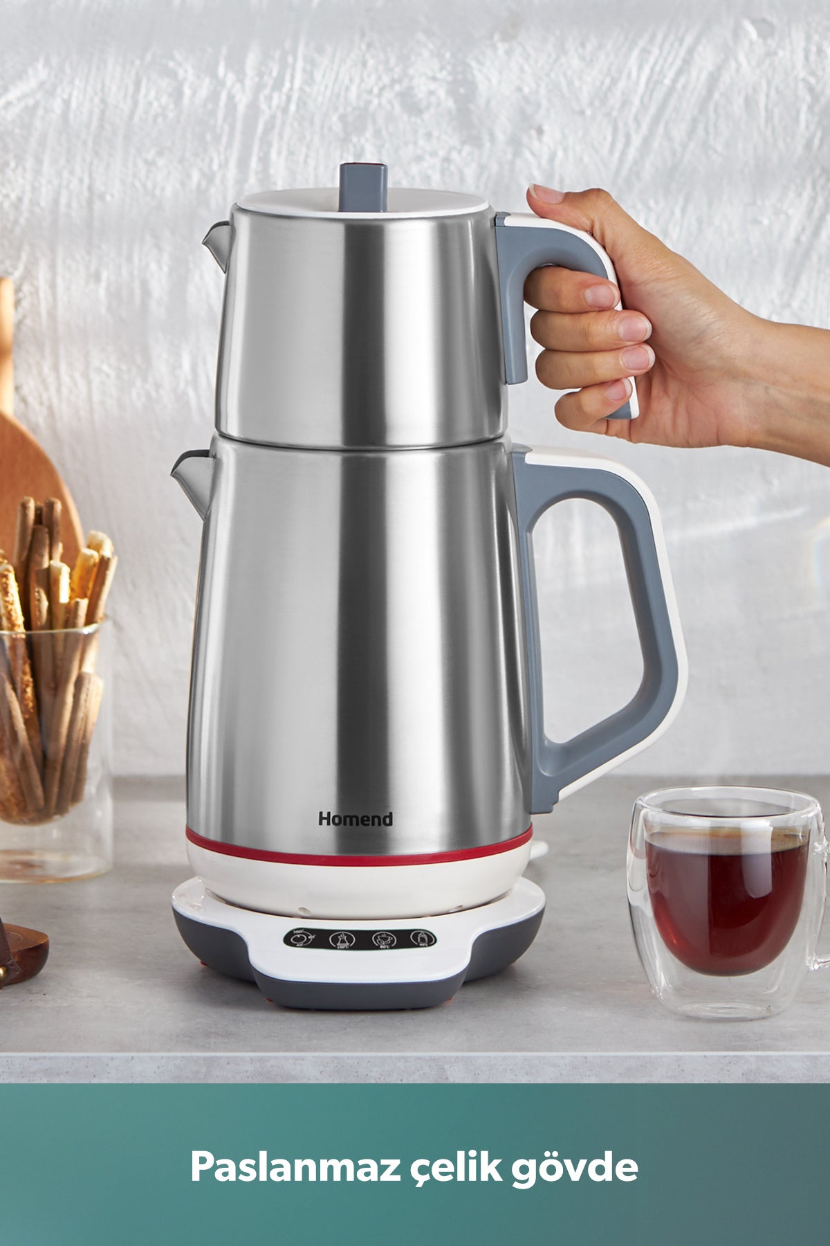 HOMEND Royaltea 1709h Talking Tea Maker (TOUCHSCREEN BASE) - MALLTURK
