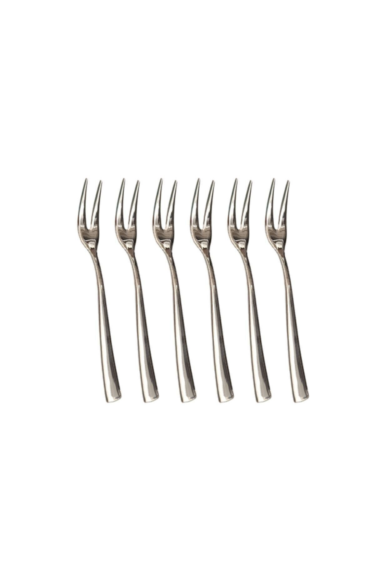 Nehir 6 Piece deniz Fondue Fork fondu Set Fork zeytin limon meyve cikolata Fork nehir 18 10 - MALLTURK