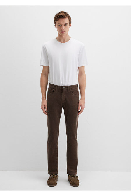 Mavi Marcus Brown Velvet Trousers 0035135666 - MALLTURK