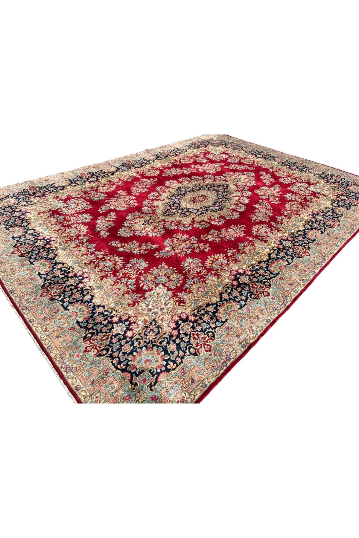 BURAK Rug Hand-Woven Large Iranian Rug 310X425 Red 13 M2 %100 Wool Living Room Rug - MALLTURK