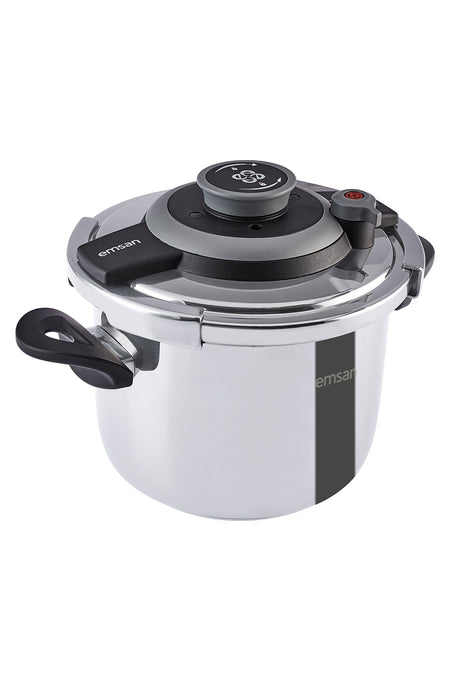 Emsan Vera Pressure Cooker Set 4+6 Liters Black - MALLTURK